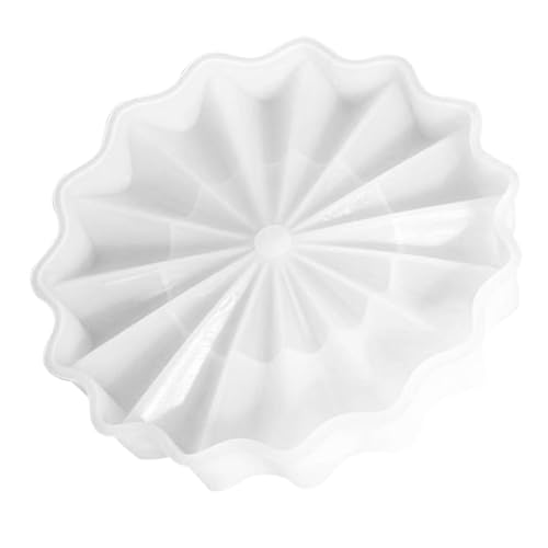 SEWACC Flexible Silikonform für DIY Wellenmuster Tablett mit Kante Langlebige Gießform zum Herstellen Dekorativer Aufbewahrungstabletts Geeignet für Individuelle Kreative Bastelprojekte von SEWACC