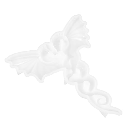 SEWACC Flexibles Silikon DIY Drachenform Gießform für Epoxidharz Detaillierte Drachenpaar Form Geruchsneutral Leicht zu Reinigen Dekoration für Bastelkunst und Wandgestaltung von SEWACC