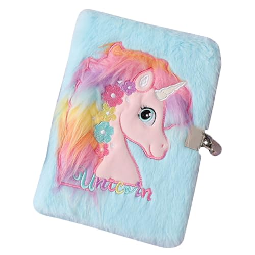 SEWACC Fluffy Einhorn Notizbuch mit Schloss Kuscheliges Tagebuch für Mädchen Süßes Cartoon Plüsch Journal für Täglichen Gebrauch Buntes Journal SEWACC Fluffy Einhorn Notizbuch mit Schloss Kuscheliges Tagebuch für Mädchen Süßes Cartoon Plüsch Journal für Täglichen Gebrauch Buntes Journal von SEWACC