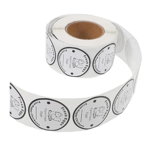 SEWACC Frische Eier Aufkleber Bauernhof etiketten für Eierkartons Verpackungssiegel für Hofverkauf Selbstklebend Tragbar Elegant SEWACC Frische Eier Aufkleber Bauernhof etiketten für Eierkartons Verpackungssiegel für Hofverkauf Selbstklebend Tragbar Elegant von SEWACC