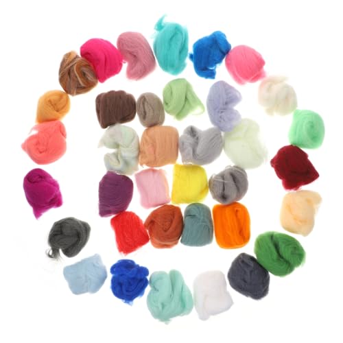 SEWACC Garn spinnen Wollwanderung Filzen bunt Nadel -Filzung Wollhandwerk Wolle-Kit Nadel -Filzlieferungen Das Nähgarn Strickgarn Faser Strickzubehör Verzierungsgarn voluminöses Wollgarn SEWACC Garn spinnen Wollwanderung Filzen bunt Nadel -Filzung Wollhandwerk Wolle-Kit Nadel -Filzlieferungen Das Nähgarn Strickgarn Faser Strickzubehör Verzierungsgarn voluminöses Wollgarn von SEWACC