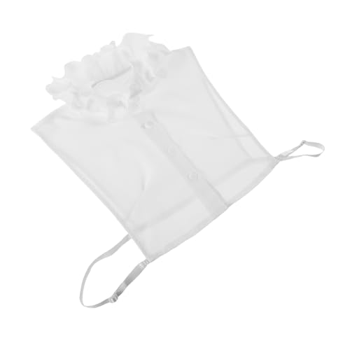SEWACC Gerüschter Fake Kragen Rüschenhalskragen Hemdkragen Für Damen Rüschenkragen Abnehmbarer Hemdkragen Fake Kragen Hemd Strass Kunstkragen Rüschenbluse Polyester Weiß SEWACC Gerüschter Fake Kragen Rüschenhalskragen Hemdkragen Für Damen Rüschenkragen Abnehmbarer Hemdkragen Fake Kragen Hemd Strass Kunstkragen Rüschenbluse Polyester Weiß von SEWACC