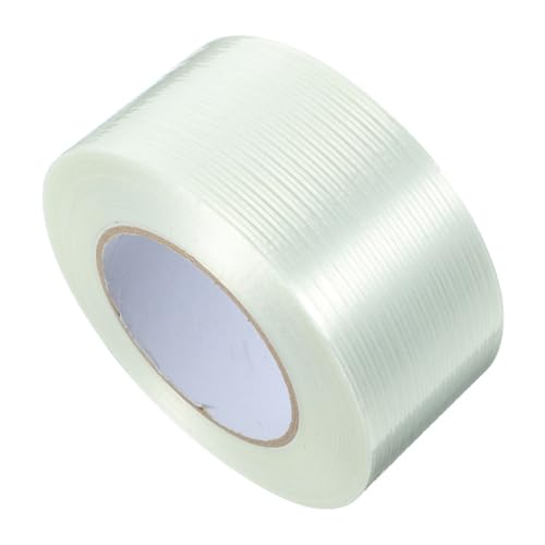 SEWACC Glasfaserband Selbstklebend Wasserfest Verstärktes Reparatur Verpackungsband Hitzebeständig Reißfest für Sichere Abdichtung und Verstärkung von Kartons und Planen von SEWACC
