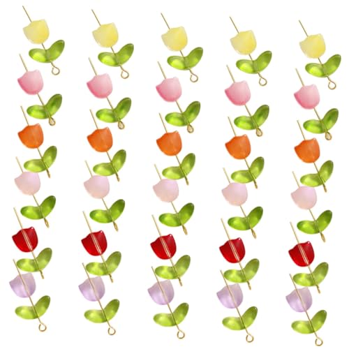 SEWACC Glasperlen Tulpenform Halbtransparent Candy Farbe DIY Schmuckperlen für Armband Ohrring Halskette Basteln Zubehör für Schmuckherstellung SEWACC Glasperlen Tulpenform Halbtransparent Candy Farbe DIY Schmuckperlen für Armband Ohrring Halskette Basteln Zubehör für Schmuckherstellung von SEWACC