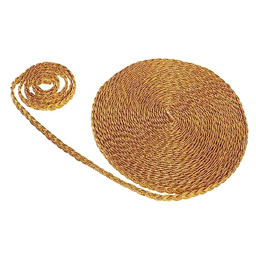 SEWACC Nähbesatz Goldene Fransenbesatz Spitze Dekorativer Geflochtener Besatz für Kleidung Kleid Vorhangbesatz Stickerei SEWACC Nähbesatz Goldene Fransenbesatz Spitze Dekorativer Geflochtener Besatz für Kleidung Kleid Vorhangbesatz Stickerei von SEWACC