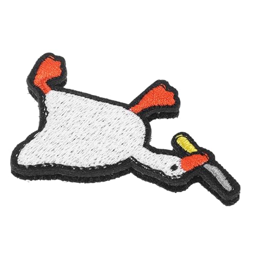 SEWACC Goose Shaped Applique Patch Cartoon Gans Flicken zum Aufbügeln Kreative Stickerei für DIY Kleidung Dekorativer Bügelpatch für Handarbeiten Einzigartiges Design und Lebendige SEWACC Goose Shaped Applique Patch Cartoon Gans Flicken zum Aufbügeln Kreative Stickerei für DIY Kleidung Dekorativer Bügelpatch für Handarbeiten Einzigartiges Design und Lebendige von SEWACC