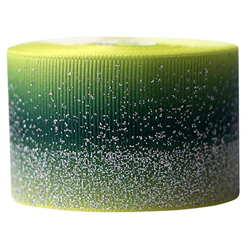 SEWACC Grosgrain Geschenkband mit Farbverlauf Grün Yards DIY Schleifenband für Hochzeitsfeier Party Dekoration Floristen Basteln von SEWACC