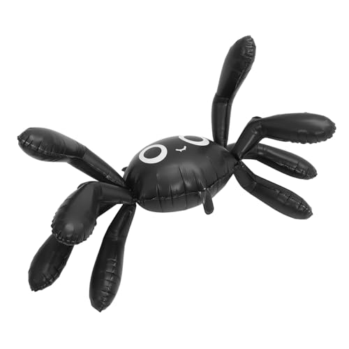 SEWACC Großer Aufblasbarer Schwarzer Spinnen-folienballon für Halloween Party Dekoration Langlebig Fotogen Vielseitig Geeignet für Gruselfeste und Haunted House Deko von SEWACC