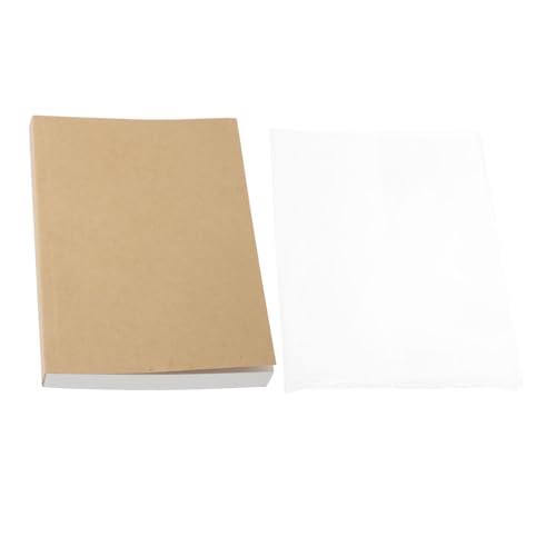 SEWACC Großes Blanko Notizbuch mit Weichem Cover Dickes Papier für Schreiben Zeichnen und Skizzieren für Studenten und Bürobedarf Umschlag Holzfarbe von SEWACC