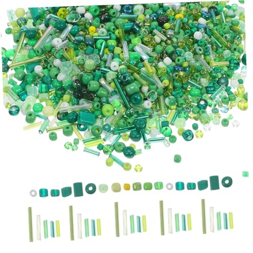 SEWACC Grüne Mini Glasperlen Mix Langlebige Farbbeständige Röhrenperlen für Schmuckherstellung Bastelprojekte Armbänder Halsketten und Stickereien SEWACC Grüne Mini Glasperlen Mix Langlebige Farbbeständige Röhrenperlen für Schmuckherstellung Bastelprojekte Armbänder Halsketten und Stickereien von SEWACC