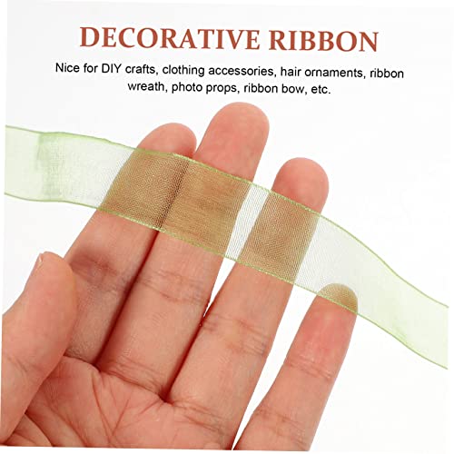 SEWACC Grünes Chiffonband Breit Robustes und Dekoband für DIY Schleifen Geschenkanhänger Bastelprojekte für Festtagsverpackungen und Kreative Handarbeiten SEWACC Grünes Chiffonband Breit Robustes und Dekoband für DIY Schleifen Geschenkanhänger Bastelprojekte für Festtagsverpackungen und Kreative Handarbeiten von SEWACC