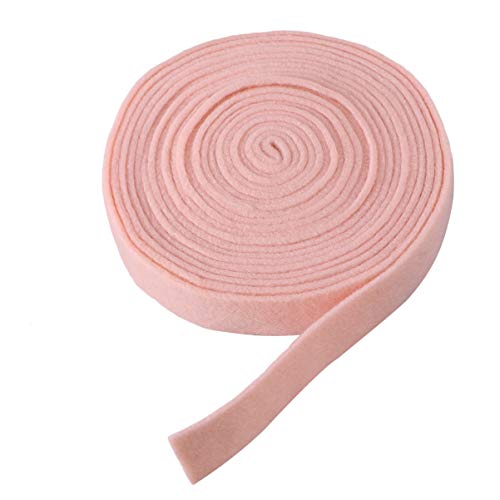 SEWACC Gurtband Wollfilz wolle Weihnachtsdekorband Stoffbänder zum Basteln Wollfilzband Filzzubehör Filzstoff nähen DIY Bastelband Band Trimmen Seil Filzmaterial Nähen trimmen Rosa von SEWACC