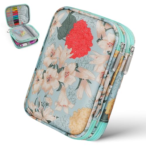 SEWACC Häkelnadel-Etui Aufbewahrungstasche Mit Reißverschluss Und Netztasche Für Häkelnadeln Strickzubehör Häkelnadel-Set-Werkzeuge SEWACC Häkelnadel-Etui Aufbewahrungstasche Mit Reißverschluss Und Netztasche Für Häkelnadeln Strickzubehör Häkelnadel-Set-Werkzeuge von SEWACC