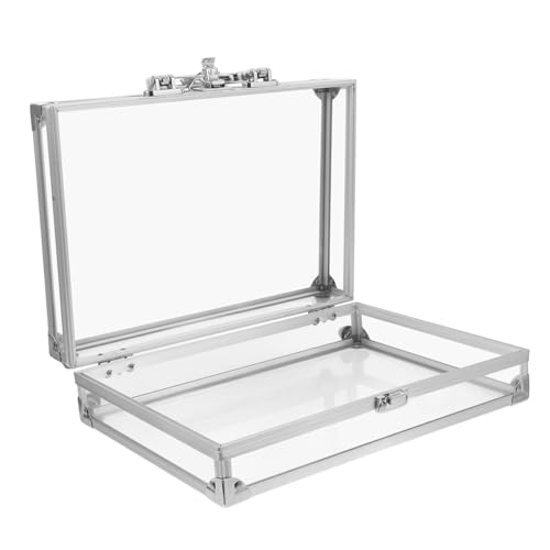 SEWACC Halsketten-organizer Mit Transparentem Design Leicht Und Tragbar Für Reisen Metallboxen Und Schmuckschatulle Für Armbänder Und Ohrringe Inklusive Schloss Für Sichere Aufbewahrung SEWACC Halsketten-organizer Mit Transparentem Design Leicht Und Tragbar Für Reisen Metallboxen Und Schmuckschatulle Für Armbänder Und Ohrringe Inklusive Schloss Für Sichere Aufbewahrung von SEWACC