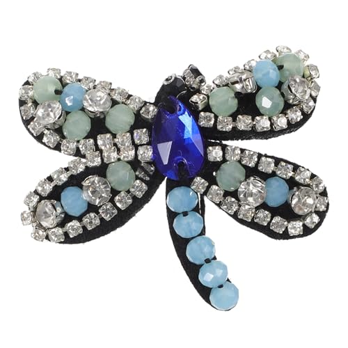SEWACC Handgefertigter DIY Perlenflicken Dragonfly Applikation Cartoon Libelle Patch zum Aufnähen Dekorativer Nähstoff für Kleidung Langlebig und Modisch für Kreative Textilveredelung SEWACC Handgefertigter DIY Perlenflicken Dragonfly Applikation Cartoon Libelle Patch zum Aufnähen Dekorativer Nähstoff für Kleidung Langlebig und Modisch für Kreative Textilveredelung von SEWACC