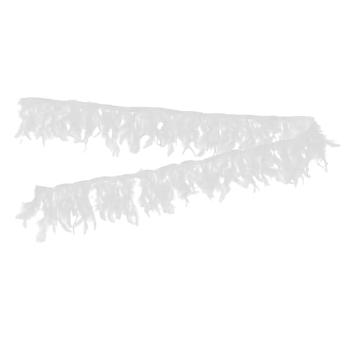 SEWACC Handgemachte Fransenborte Weiß Yards für Nähprojekte Schmuckherstellung und Hochzeitsdekoration Vielseitig Einsetzbar und Individuell Zuschneidbar von SEWACC