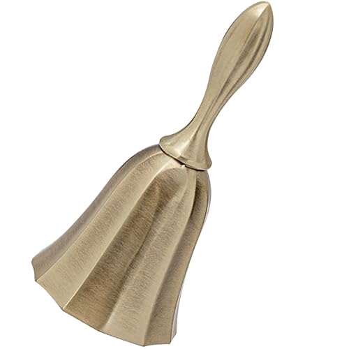 SEWACC Handglocke für Restaurant und Bar Retro Tischglocke Dekorative Handglocke für Service Geeignet für Hochzeiten Weihnachten und Antikem Bronze Design Vielseitig Einsetzbar für Küche von SEWACC
