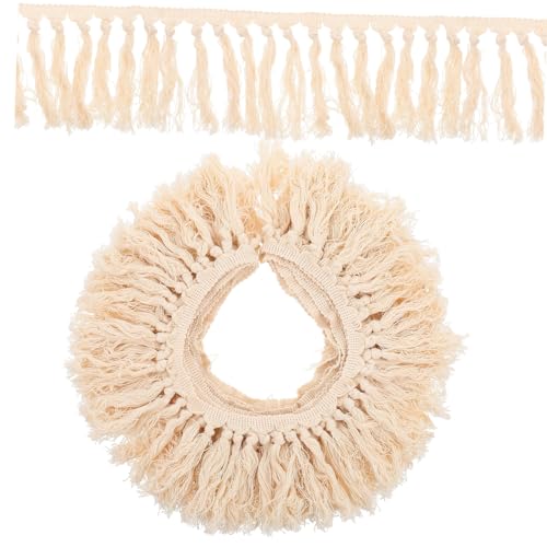 SEWACC Hausdeko Quastenbesatz für Vorhänge und Stoffe Dekorativer Strickfransen Besatz für DIY Projekte Kleidung und Heimtextilien SEWACC Hausdeko Quastenbesatz für Vorhänge und Stoffe Dekorativer Strickfransen Besatz für DIY Projekte Kleidung und Heimtextilien von SEWACC
