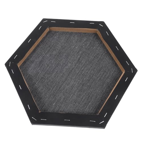 SEWACC Hexagonales Ölmalerei Leinwandbrett Schwarzem Leinen Stabile Diy Malunterlage für Künstler und Studenten Reißfestes Schrumpffreies Zeichenbrett Leichtes Tragbares Ölgemälde Panel SEWACC Hexagonales Ölmalerei Leinwandbrett Schwarzem Leinen Stabile Diy Malunterlage für Künstler und Studenten Reißfestes Schrumpffreies Zeichenbrett Leichtes Tragbares Ölgemälde Panel von SEWACC