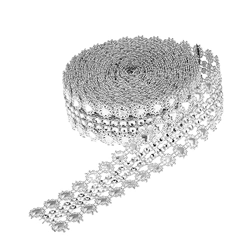 SEWACC Hohlherz Silber Strassband Funkelndes Mesh Dekoband Umweltfreundlich Für Hochzeit Party DIY Basteln Schmuckverzierung SEWACC Hohlherz Silber Strassband Funkelndes Mesh Dekoband Umweltfreundlich Für Hochzeit Party DIY Basteln Schmuckverzierung von SEWACC