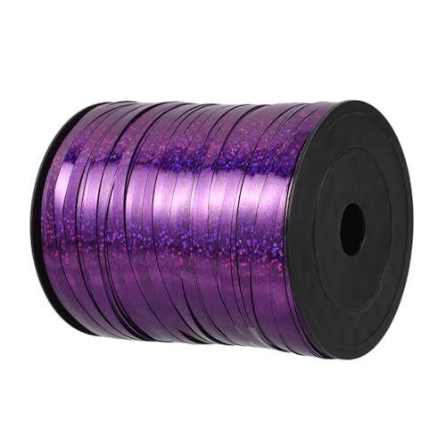 SEWACC Holografisches Glitzer Ringelband Party Geschenkband Schleifenband für Hochzeit Festival Dekoration Langlebiges Kunststoffband mit Lebendigem Glitzereffekt für Festliche von SEWACC