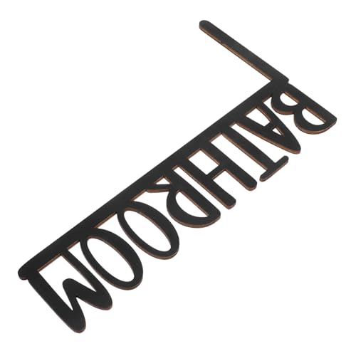 SEWACC Holz Türschild für Badezimmer Individuelles Design für Toilettentür Kreative Holzkunst für Stilvolle Raumdekoration Installieren und Langlebig von SEWACC