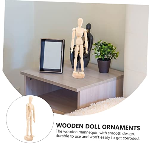SEWACC Holzfigur Beweglich Verstellbar mit Stand Gelenk Modellpuppe zum Zeichnen und Malen Flexible Holzpuppe als Skizzierhilfe und Dekoration für Künstler und Bastler SEWACC Holzfigur Beweglich Verstellbar mit Stand Gelenk Modellpuppe zum Zeichnen und Malen Flexible Holzpuppe als Skizzierhilfe und Dekoration für Künstler und Bastler von SEWACC