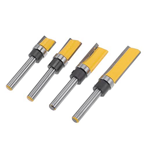 SEWACC Holzfräser Set mit Lager Präziser Bündigfräser für Holzverarbeitung Langlebig Vibrationsarm Geeignet für Gravur Fräs und Kantenfräsmaschinen Vielseitig für Sperrholz und SEWACC Holzfräser Set mit Lager Präziser Bündigfräser für Holzverarbeitung Langlebig Vibrationsarm Geeignet für Gravur Fräs und Kantenfräsmaschinen Vielseitig für Sperrholz und von SEWACC