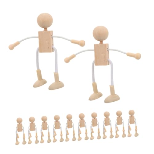 SEWACC Holzpuppen zum Basteln Unfertige Holzfiguren für Diy Projekte Kinderfreundliche Leere Holzpuppen zum Malen für Dekoration und Kreative Bastelideen SEWACC Holzpuppen zum Basteln Unfertige Holzfiguren für Diy Projekte Kinderfreundliche Leere Holzpuppen zum Malen für Dekoration und Kreative Bastelideen von SEWACC