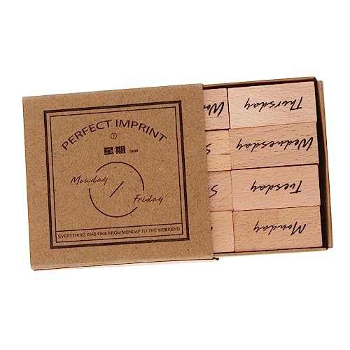 SEWACC Holzstempel Set Für Scrapbooking Vintage Woche Basteln Holzblockdruck Stempel Dekorativer Holzstempel Scrapbook Zubehör Holzstempel Für Holzstempel Set DIY Stempel SEWACC Holzstempel Set Für Scrapbooking Vintage Woche Basteln Holzblockdruck Stempel Dekorativer Holzstempel Scrapbook Zubehör Holzstempel Für Holzstempel Set DIY Stempel von SEWACC