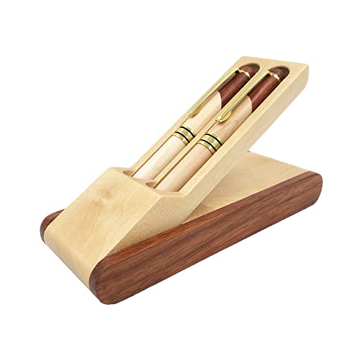 SEWACC Holzstift Und Tintenstift Set Mit Füllfederhalter Und Kugelschreiber Für Büromaterial Und Schule in Holzbox Verpackt SEWACC Holzstift Und Tintenstift Set Mit Füllfederhalter Und Kugelschreiber Für Büromaterial Und Schule in Holzbox Verpackt von SEWACC
