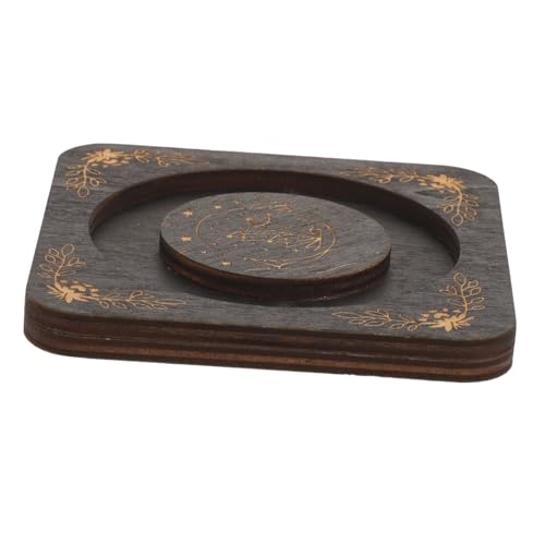 SEWACC Holztablett für Armbänder Rund Dekoratives Schmuck Organizer Tablett Handgefertigtes Bangle Display Tray Stilvolles Home Decor für Schmuckaufbewahrung und Präsentation von SEWACC