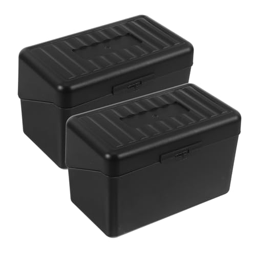 SEWACC Indexkarten Organizer Box aus Robustem Kunststoff mit Sicher Verschließbarem Deckel Kompakt und Leicht für Schreibtisch und Unterwegs mit Schwarzen Boxen und Weißen Etiketten zur SEWACC Indexkarten Organizer Box aus Robustem Kunststoff mit Sicher Verschließbarem Deckel Kompakt und Leicht für Schreibtisch und Unterwegs mit Schwarzen Boxen und Weißen Etiketten zur von SEWACC