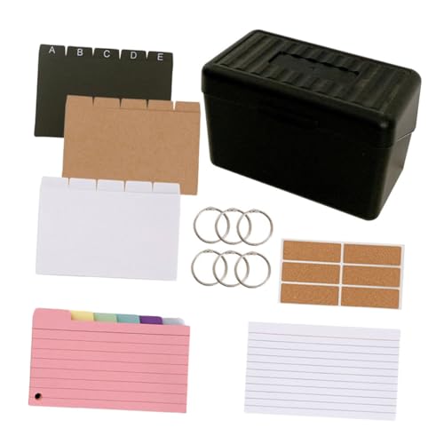 SEWACC Indexkarten Set mit Linierten Karten in Farben Inklusive Schwarzer Aufbewahrungsbox Vielseitiger Karteikasten für Büro Schule Rezepte und Notizen Praktische Organisationslösung SEWACC Indexkarten Set mit Linierten Karten in Farben Inklusive Schwarzer Aufbewahrungsbox Vielseitiger Karteikasten für Büro Schule Rezepte und Notizen Praktische Organisationslösung von SEWACC