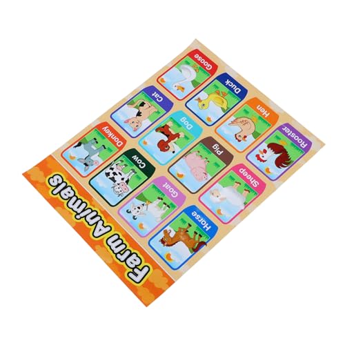 SEWACC Kinderzimmer Lernposter Buchstaben Wandbild Pädagogisches Cartoon Alphabet Hängendes Bild Bunte Wanddekoration für Kleinkinder Fördert Frühkindliche und Interesse von SEWACC