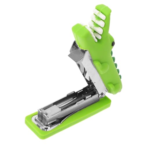 SEWACC Kleiner Handhefter Mini Tacker Cartoon Design Tragbar für Büro Schule Zuhause Mühelos Heften und Dekorieren Niedlicher Hefter Organizer Schreibtisch Zubehör von SEWACC