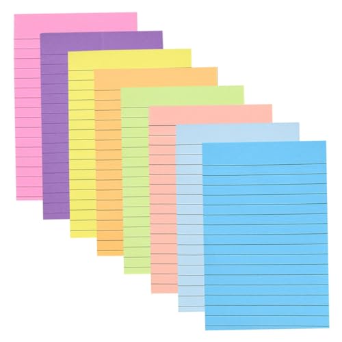 SEWACC Kreative Haftnotizen Bücher Selbstklebende Notizblätter Liniert für Büro und Zuhause Abreißbare Memo Aufkleber Starke Haftung für To Do Listen und Archivierung SEWACC Kreative Haftnotizen Bücher Selbstklebende Notizblätter Liniert für Büro und Zuhause Abreißbare Memo Aufkleber Starke Haftung für To Do Listen und Archivierung von SEWACC