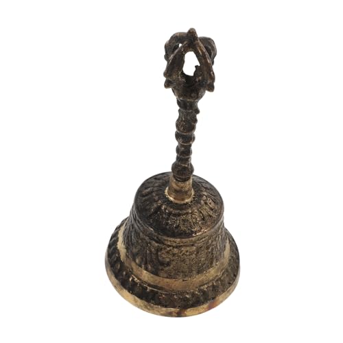 SEWACC Kreative Kupfer Handglocke mit Ergonomischem Griff Langlebig und Handlich Angenehmer Klarer Glatte Kanten für Sicheren Gebrauch für Schule Zuhause und Meditation von SEWACC