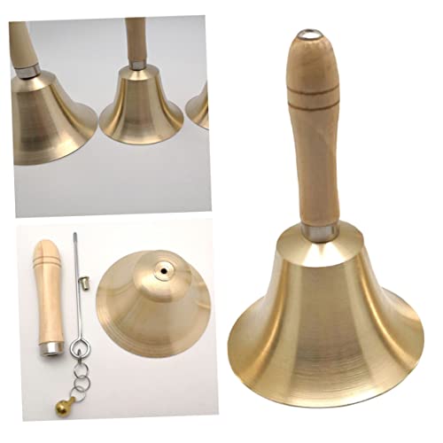 SEWACC Kupfer Handglocke mit Ergonomischem Holzgriff Durchmesser Lauter Service und Weihnachtsglocke für Restaurant Schule und Festtagsdekoration SEWACC Kupfer Handglocke mit Ergonomischem Holzgriff Durchmesser Lauter Service und Weihnachtsglocke für Restaurant Schule und Festtagsdekoration von SEWACC
