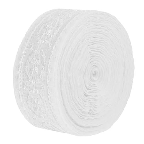 SEWACC Lace Trim für Kleidung Elastisches Spitzenband DIY Zubehör Weiß für Hochzeitsdekoration Kleidungsnähen Schmuckherstellung und Arrangements von SEWACC