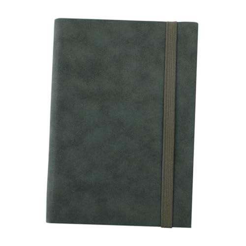 SEWACC Leder Notizbuch Dunkelgrün Dickes Schreibheft für Studenten und Büro Vintage Weiches Leder Tagebuch Liniert Leicht Tragbar für Reisen Schule Kreative Notizen und Tägliche von SEWACC