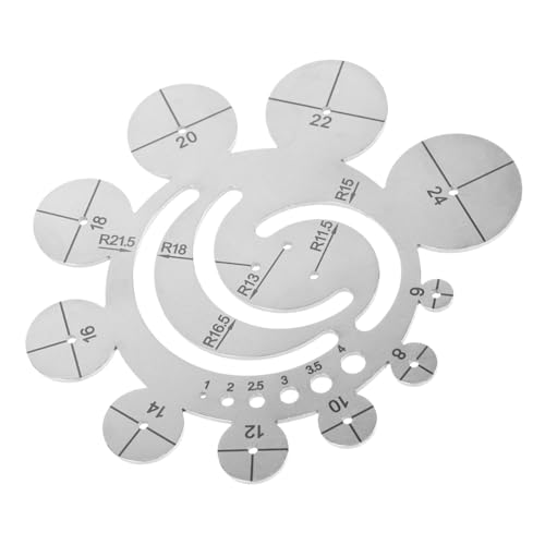 SEWACC Lederlineal Rund Schneiden DIY Vorlage Radius Für Eckenmessung DIY Lederform Ledervorlage DIY Lederherstellung Vorlage DIY Lederschablonenform Lederschablonenwerkzeug Metall SEWACC Lederlineal Rund Schneiden DIY Vorlage Radius Für Eckenmessung DIY Lederform Ledervorlage DIY Lederherstellung Vorlage DIY Lederschablonenform Lederschablonenwerkzeug Metall von SEWACC