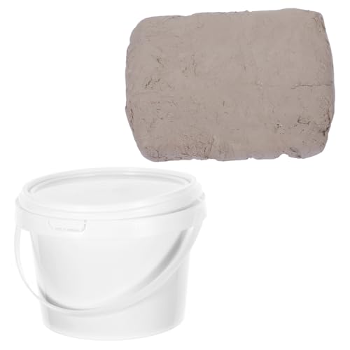 SEWACC Lufttrocknender Modelliermasse Versiegeltem Eimer für Kunstprojekte Diy Skulpturen und Schulprojekte Eimer Sicheres Kaolin für Kreative Bastelarbeiten von SEWACC