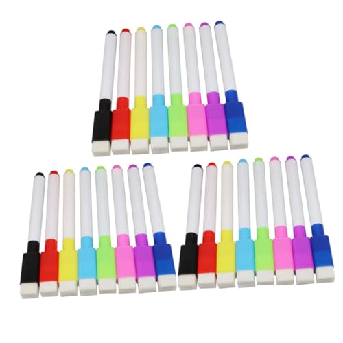 SEWACC Magnetische Whiteboard Marker Wasserbasierte Farbige Tafelstifte für Büro Schule und Zuhause Robustes Material Abwischbar Vielseitig Einsetzbar Praktische Metallhaftung von SEWACC