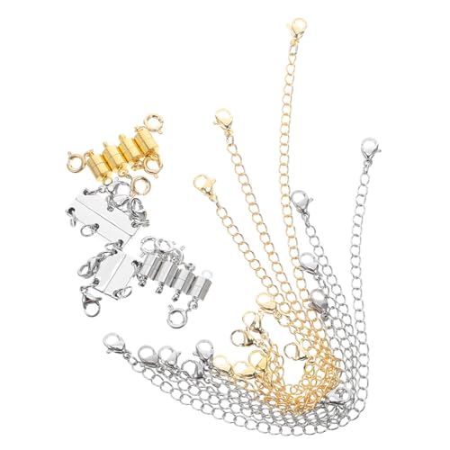 SEWACC Magnetischer Schmuckverschluss aus Edelstahl Vielseitiger Kettenverlängerer und Zylindrischer Magnetverschluss für Halskette Armband Fußkette Schnelles Befestigen Langlebig und SEWACC Magnetischer Schmuckverschluss aus Edelstahl Vielseitiger Kettenverlängerer und Zylindrischer Magnetverschluss für Halskette Armband Fußkette Schnelles Befestigen Langlebig und von SEWACC