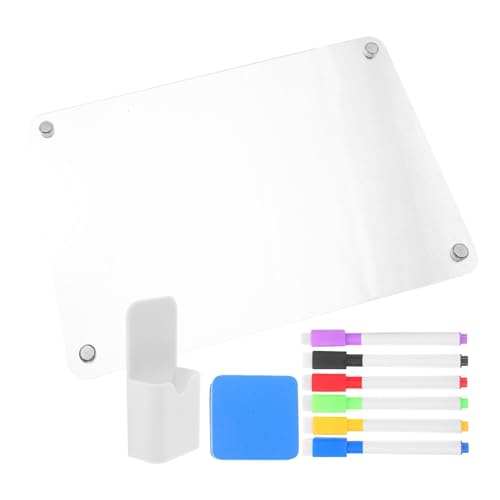 SEWACC Magnetisches Acryl Whiteboard Transparentes und Planungstafel für Familie Freunde Marker Radiergummi Wiederverwendbar Robust und Vielseitig Einsetzbar SEWACC Magnetisches Acryl Whiteboard Transparentes und Planungstafel für Familie Freunde Marker Radiergummi Wiederverwendbar Robust und Vielseitig Einsetzbar von SEWACC