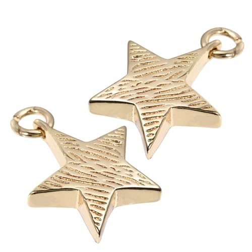 SEWACC Magnetverschluss Armband Endverschluss Goldbeschichtet Magnetischer Schmuckverschluss DIY Schmuckzubehör für Armbänder und Halsketten Sternförmiger Doppellagiger Magnetverschluss von SEWACC