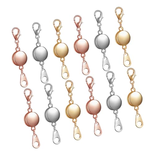 SEWACC Magnetverschluss Schmuck Rundes Design Langlebig Praktisch für Halsketten Armbänder DIY Teilig mit Aufbewahrungsbox von SEWACC