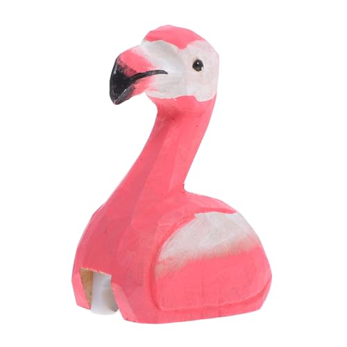 SEWACC Manueller Holz Bleistiftspitzer Flamingo Design Handlicher Kleiner Anspitzer Schärfer für Schule Büro Zuhause Dekorativer Farbiger Handheld für Schüler und Künstler von SEWACC