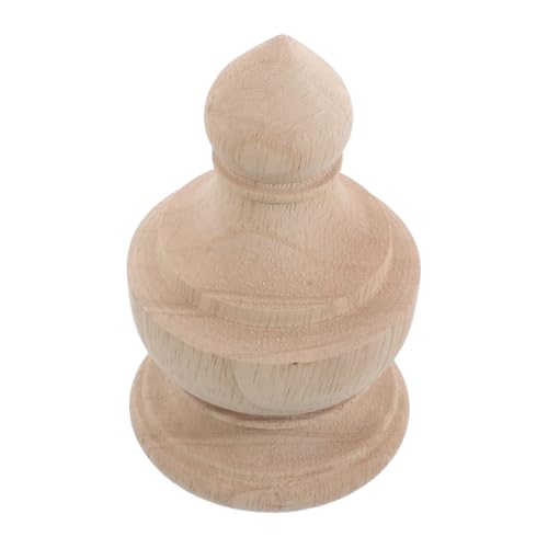 SEWACC Massiver Holz baluster finial Handgeschnitzte Säulenkappe Rustikale Bettsäulen verzierung Unbemalt Vielseitiger Möbel aufsatz für Treppen Schlafzimmer deko Naturbelassen SEWACC Massiver Holz baluster finial Handgeschnitzte Säulenkappe Rustikale Bettsäulen verzierung Unbemalt Vielseitiger Möbel aufsatz für Treppen Schlafzimmer deko Naturbelassen von SEWACC